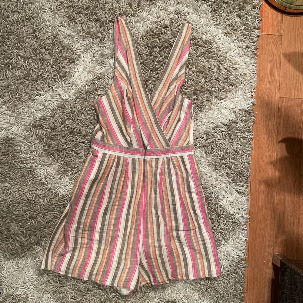 Striped Pink Romper